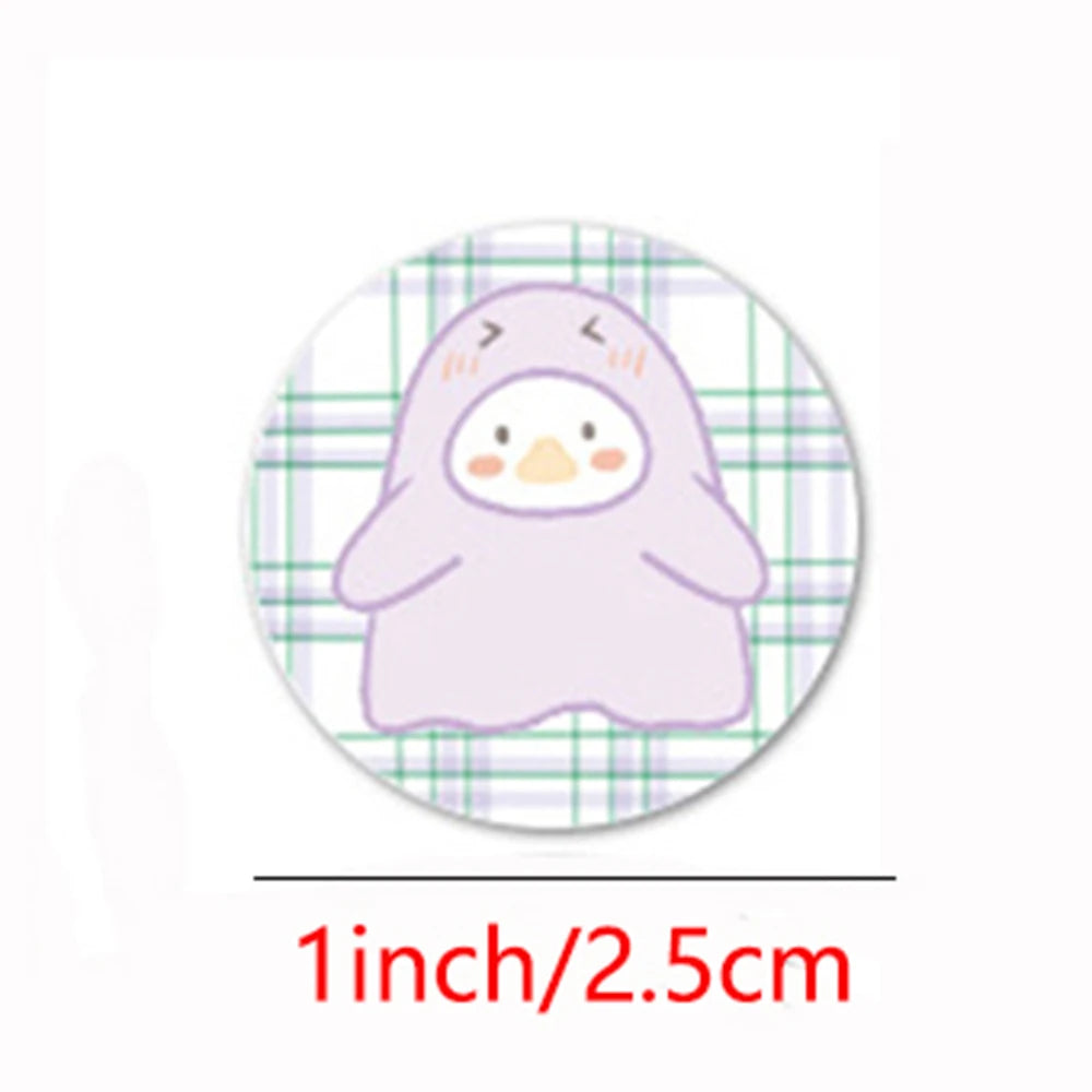 100-500pcs Round Cartoon Toys Animal stickers for kids Teacher Reward Encourage Sticker Office Stationery for Children 1inch