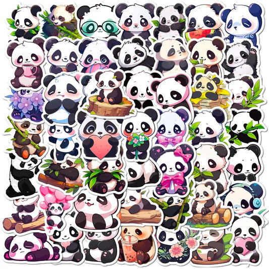 Cute Panda Stickers 10/30/50PCS Scrapbooking Supplies