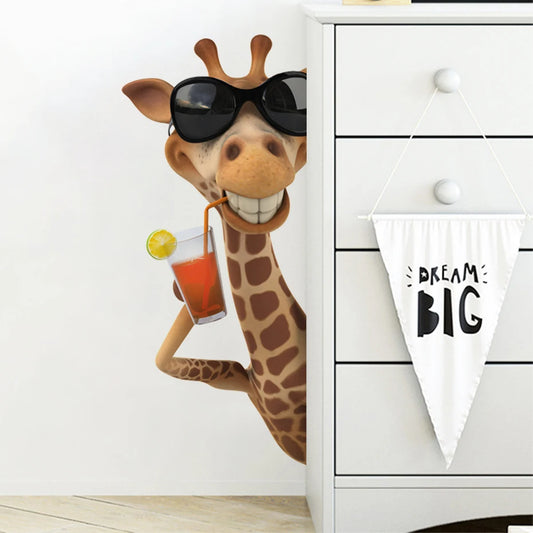 Giraffe Wall Stickers Nursery Decor Kids Room Decal