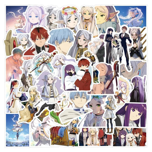 50pcs Florian Anime Stickers for Luggage, Phone, Car, Laptop, Decoration
