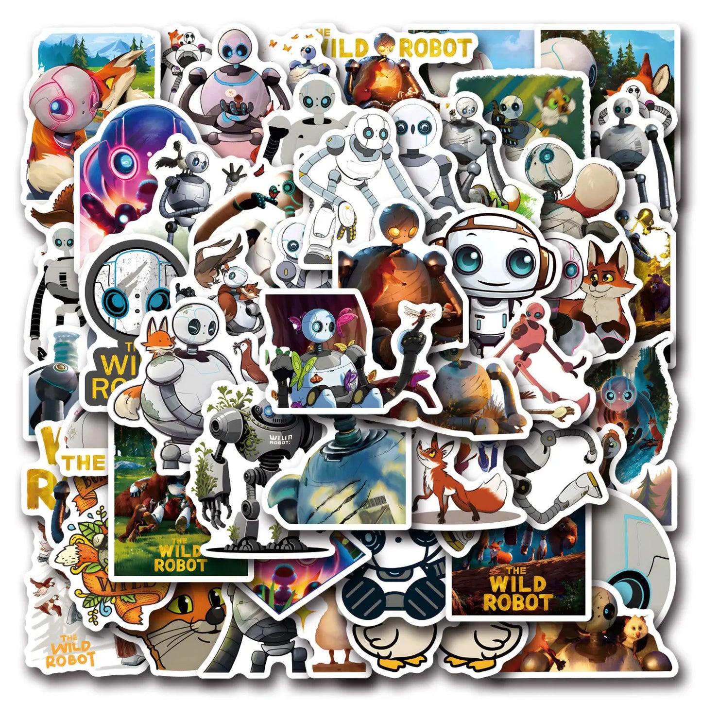 Wild Robot Movie Stickers: Kids Toys & Decals Set