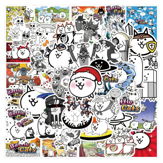 Battle Cats Game Stickers Pack for Laptop, Phone, Car, Scooter, Fridge