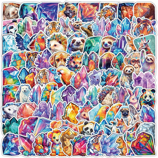 Funny Cartoon Animal Stickers for Laptop, Suitcase, Phone, Notebook - 10/30/50/100pcs