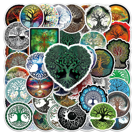 Totem Tree of Life Cartoon Stickers for Phone Laptop Luggage Skateboard Decals