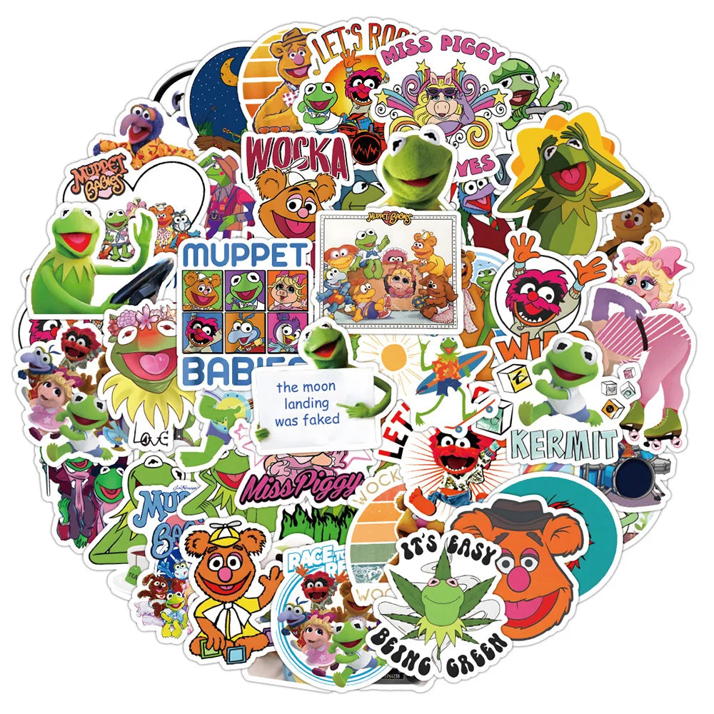 10/30/50PCS The Muppet Show and Muppet Babies and Kermit the Frog Sticker Packs