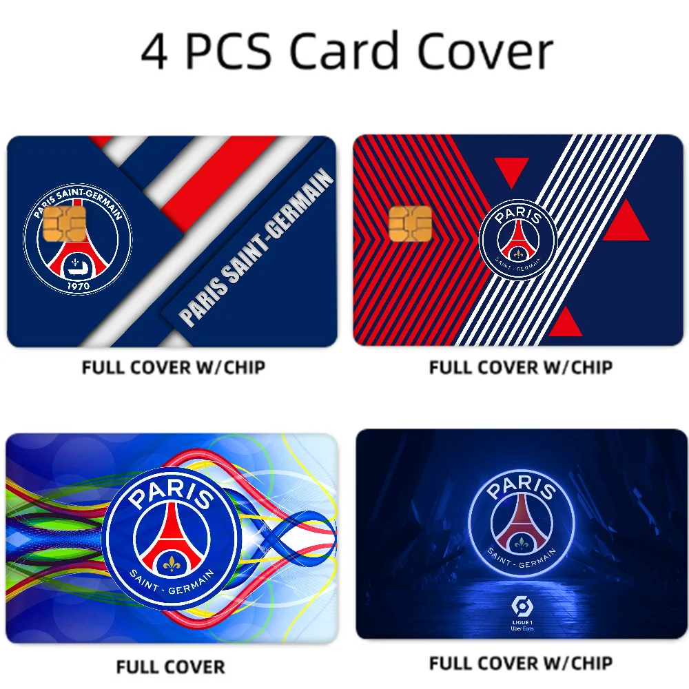 PSG Anime Card Skin Set - 4 Pcs Credit/Debit Cover