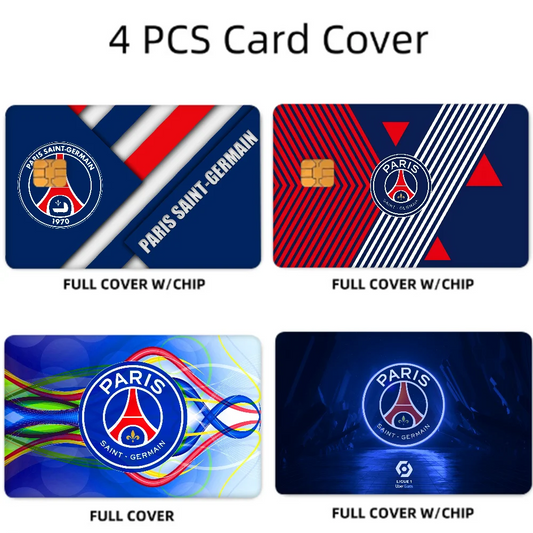 PSG Anime Card Skin Set - 4 Pcs Credit/Debit Cover