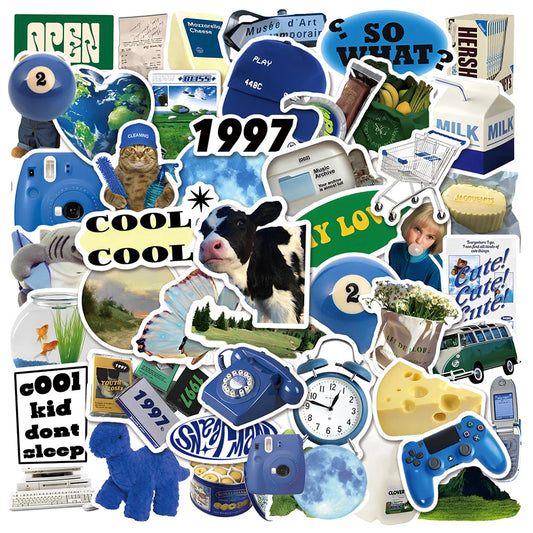 Kawaii Cartoon Stickers 10/30/50pcs Cute Decals for Laptop, Phone, Bike, Car, Wall