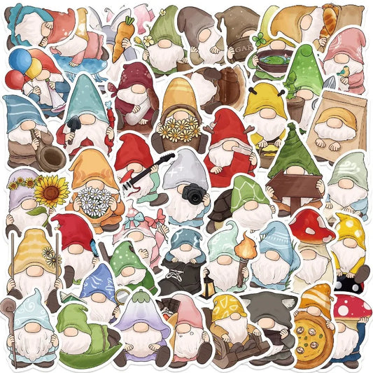 50pcs Dwarf Graffiti Stickers for Suitcase, Water Cup, Phone, Car, Laptop, Scooter, Refrigerator