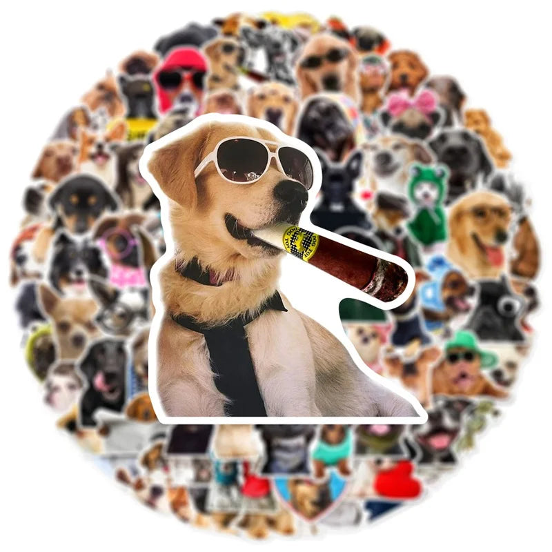 10/30/50/100PCS Cute Dog PVC Sticker Aesthetic Children's Korean Stationery School Supplies DIY Decoration Scrapbooking for Kids