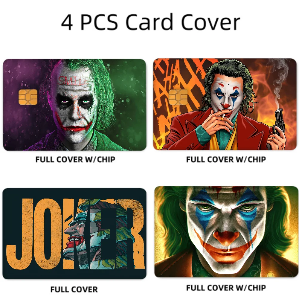 Joaquin Phoenix Joker Card Stickers Set of 4