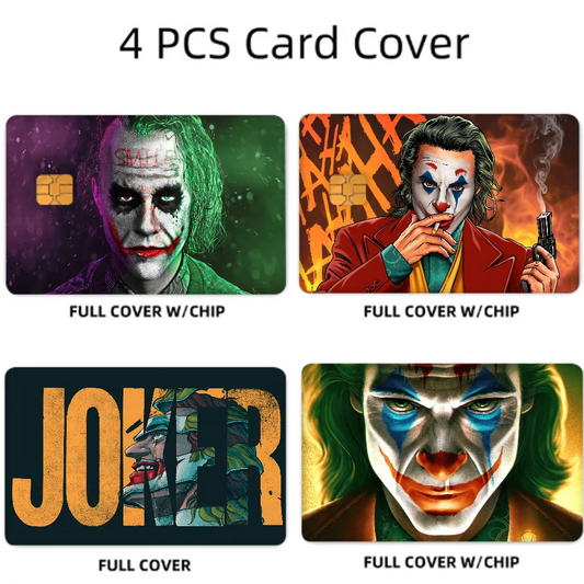 Joaquin Phoenix Joker Card Stickers Set of 4