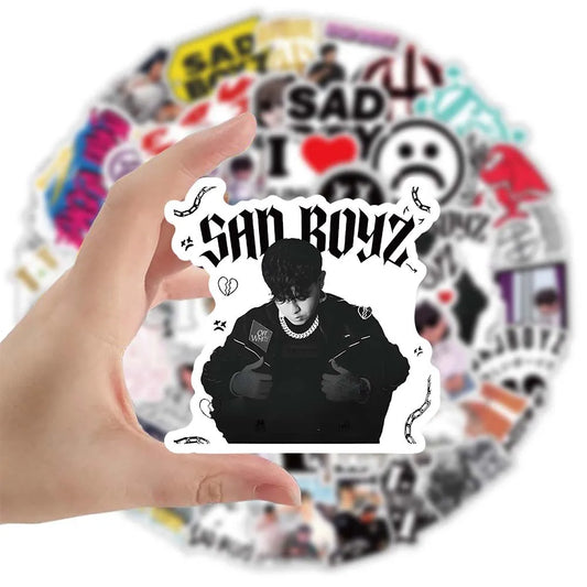 Sad Boyz Stickers Waterproof Decals for Luggage Laptop Guitar Car Bike Skateboard Graffiti