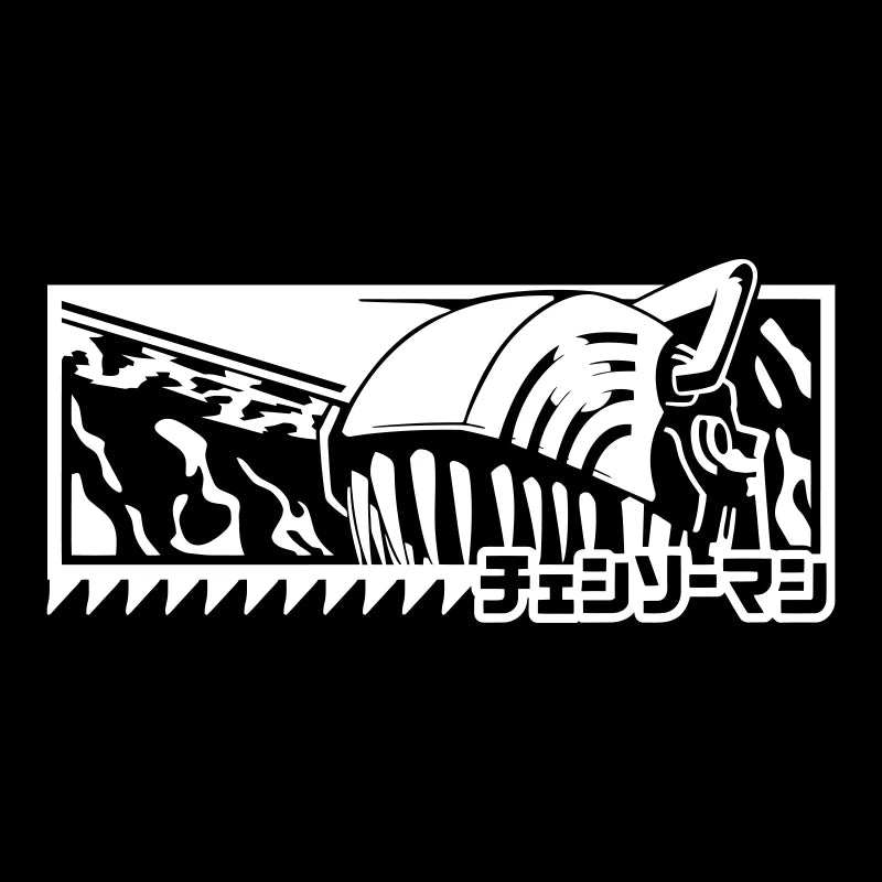 Japanese Anime Car Sticker For Chainsaw Man External Decoration Window Bumper Notebook Stickers Modeling PVC Vinyl Decals