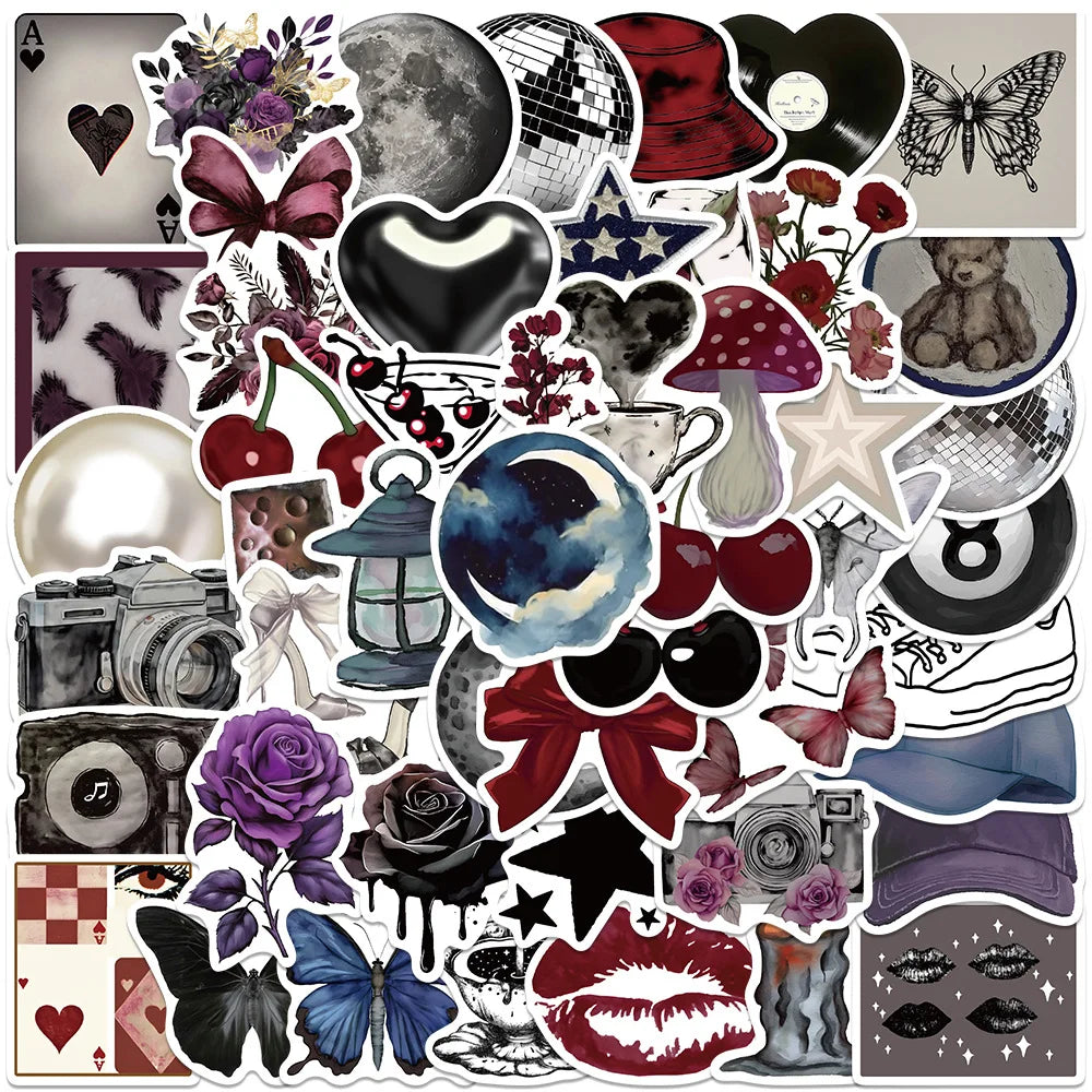 50Pcs Y2K Girls Stickers Waterproof Decals