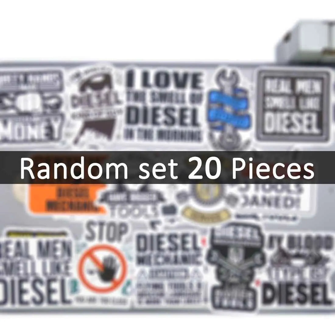 20/30/50Pieces Retro Mechanic Slogan Funny Diesel Repairman Decals Stickers for Motorcycle Bike Car Toolbox Phone Laptop Sticker