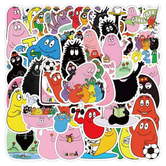 Creative Baba Papa Anime Cartoon Stickers for Kids - 10/30/50pcs Decorative for Car, Laptop, Phone Case
