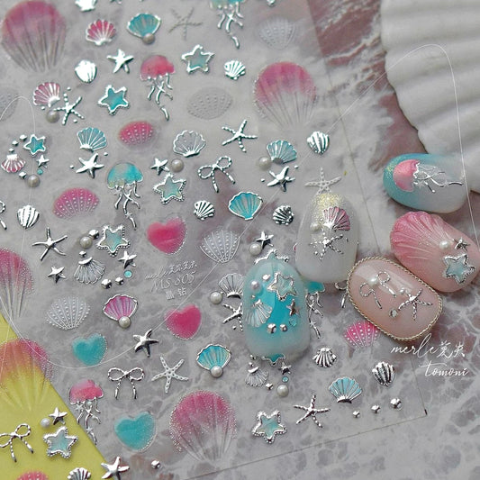 Ocean Shell Starfish Nail Art Stickers Wholesale