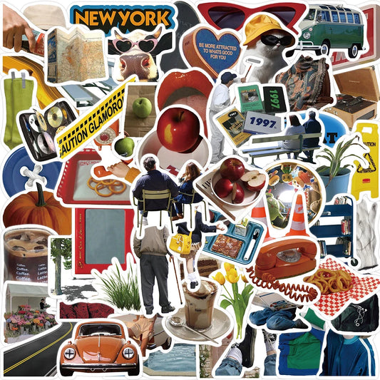 Cute Cartoon Stickers Pack - Graffiti Decals for Skateboard, Laptop, Phone, Suitcase, Car