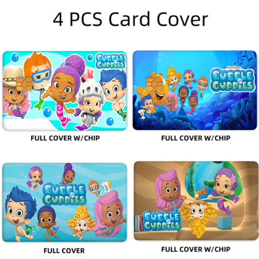 Bubble Guppies Card Sticker Set (4 Pcs)