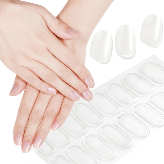 Semi-Cured Gel Nail Stickers UV Varnish Strips