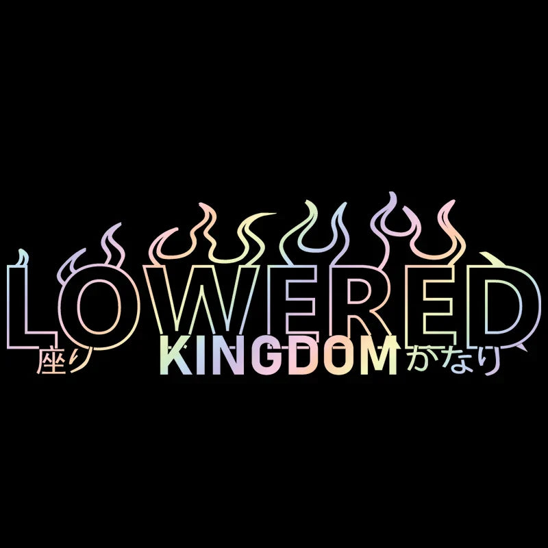 Kingdom Flame JDM Car Sticker Windshield Decal