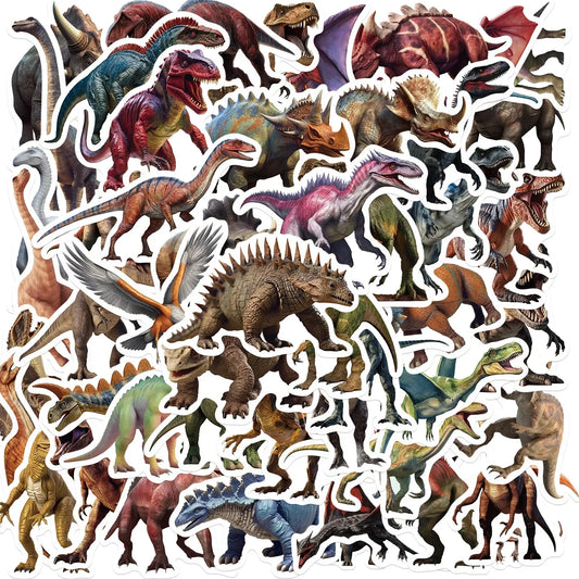 10/50pcs Cool Jurassic Park Movie Stickers Dinosaur Anime Animal Stickers For Stationery Scrapbook Bike Guitar Sticker Toy