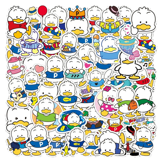 50Pcs Pekkle Duck Stickers for Laptop & More