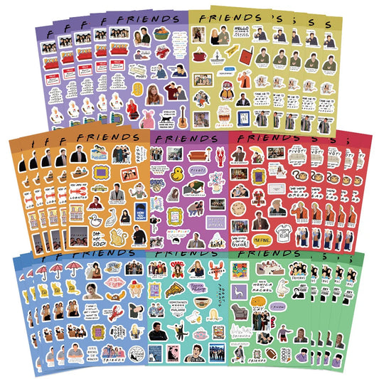 Friends TV Show Stickers Pack - Laptop, Luggage, Phone, Skateboard Decals